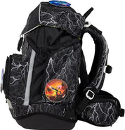 Ergobag PACK SET zaino portapenne Ergonomico Personalizzabile Eco Resistente Acqua Sporco Verde Bambino reflectbear