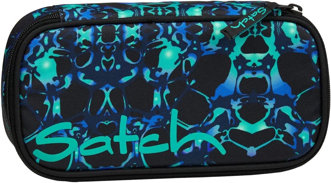 Satch Portapenne Astuccio Scolastico 22x6x11 Cm pensilcase Caleido Blue