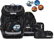 Ergobag CUBO SET zaino sacca portapenne Ergonomico Eco Resistente REFLECTBEAR