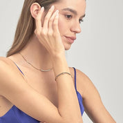 Brosway Bracciale Tennis Acciaio Simbolo lucchetto Collezione Desideri oro nero BEI079