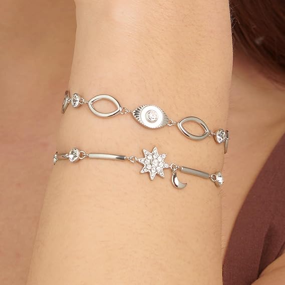 Brosway Bracciale Donna Rigido Acciaio Cristalli Stella | Collezione Chakra - BHKB123