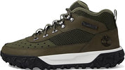 Timberland Scarpe Sneaker Mid Uomo GreenStride 6 Motion Tomaia in Nubuck Verde Foglia