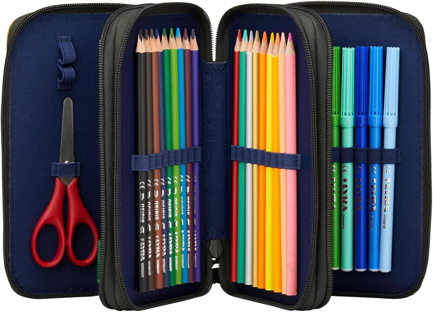 Ergobag Astuccio maxi set da 40 pezzi matite pennarelli Lyra - Harvest