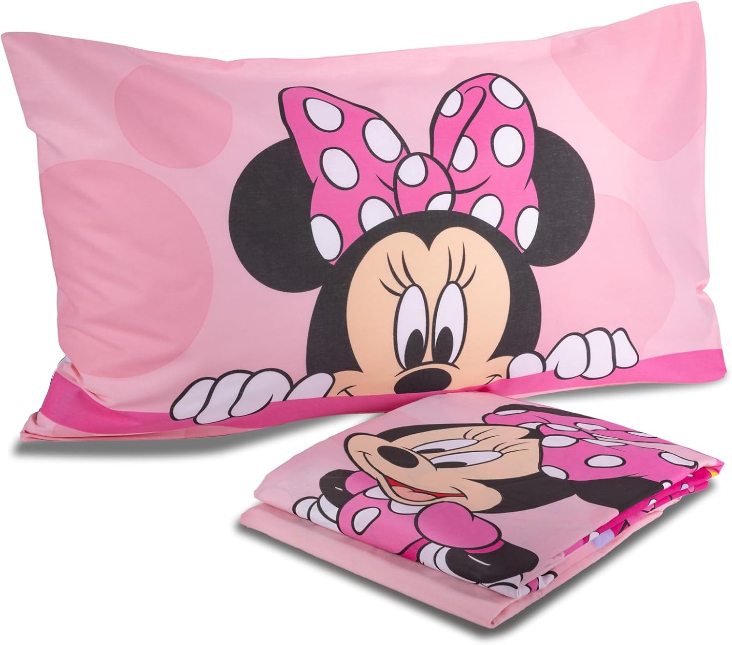 DISNEY Minnie Completo Letto lenzuola una piazza e mezza Cotone lenzuola federe PRODOTTO UFFICIALE