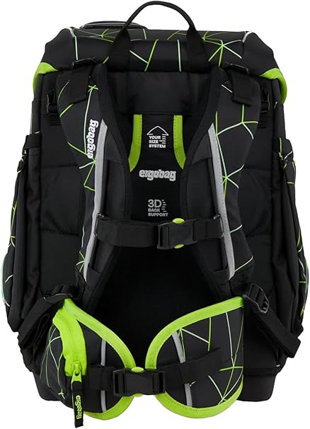 Ergobag CUBO SET zaino sacca portapenne Ergonomico Eco Resistente Racebear