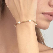 Brosway Bracciale Donna Rigido in Acciaio e Perle | Collezione Affinity - BFF165