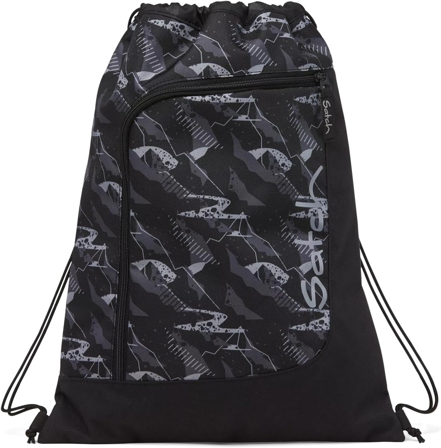 Satch Sacchetta Sportiva Mountain Grid 12 Litri Palestra Sport Nero Unisex