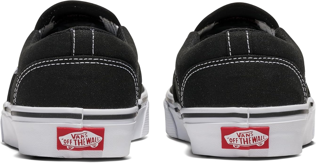 Vans Scarpe da Ginnastica Asher Uomo in Canvas Nero Bianco