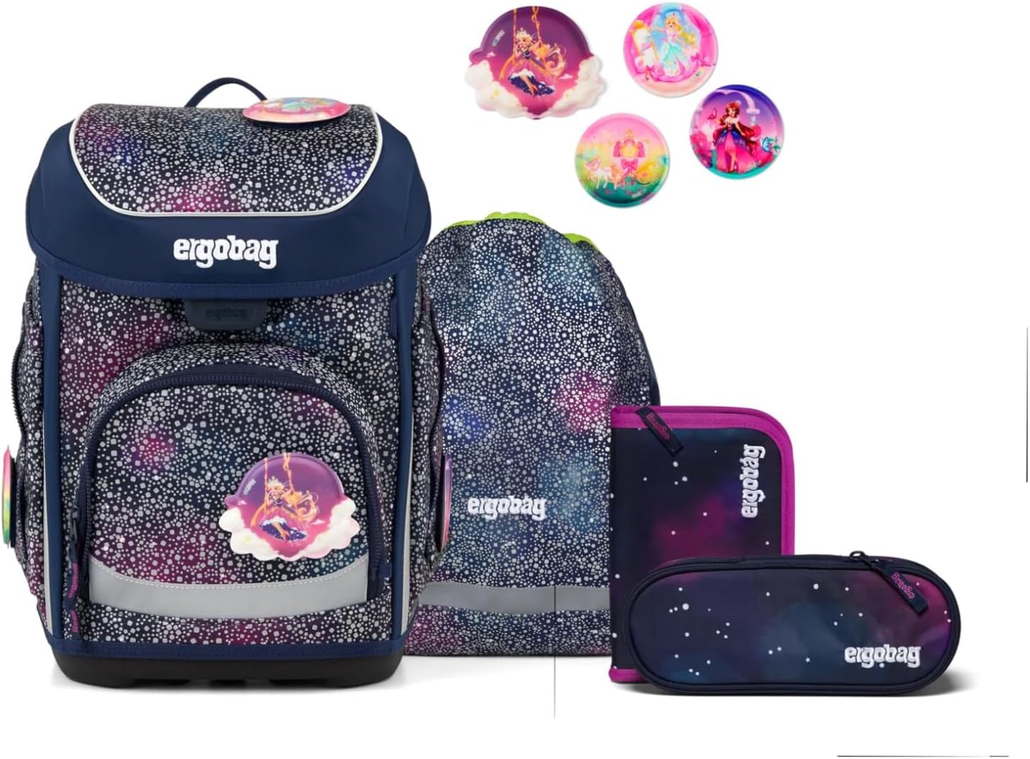 Ergobag CUBO SET zaino sacca portapenne Ergonomico Eco Resistente Bearlaxy