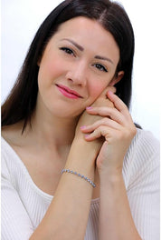 Brosway Bracciale Donna in Acciaio e Cristalli blu Collezione Symphonia - BYM152