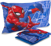 SPIDER MAN DISNEY Completo Letto lenzuola Singolo in Cotone lenzuola federe PRODOTTO UFFICIALE