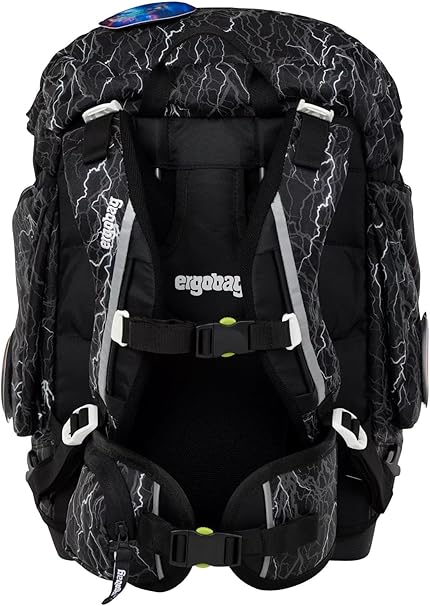 Ergobag PACK SET zaino portapenne Ergonomico Personalizzabile Eco Resistente Acqua Sporco Verde Bambino reflectbear