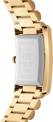 Daniel Wellington orologio bound 28mm 316L steel oro 35x24 retro moderno bianco DW00100703
