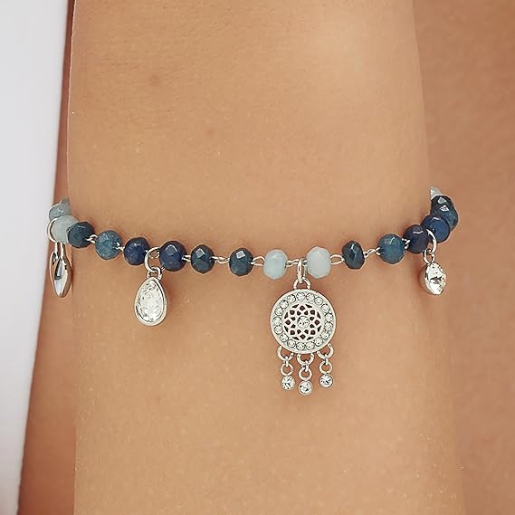 Brosway Bracciale Donna Acciaio Cristalli/pietre Naturali Simbolo Acchiappasogni | Collezione Chakra - BHKB129