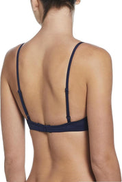 Nike Swim Costume Bralette Bikini Set NESSF243 Tessuto Tecnico Blu Navy Donna