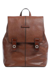 The Bridge Business Backpack in Pelle Martellata porta pc Marrone Unisex