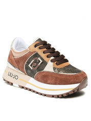 Liu Jo Sneakers Maxi Wonder 20 Pelle Marrone