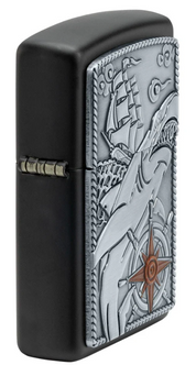 Zippo Ricaricabile Antivento Made In Usa Nel Box Regalo Nero Unisex