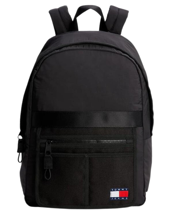 Tommy Jeans Zaino Mission Backpack in Nylon Nero 1