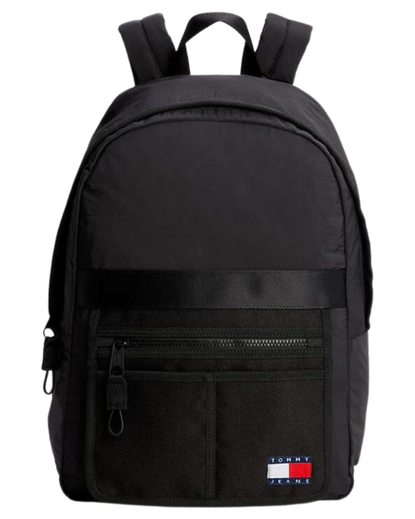 Tommy Jeans Zaino Mission Backpack in Nylon Nero
