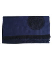 Versace Stola Pashmina Lana Blu