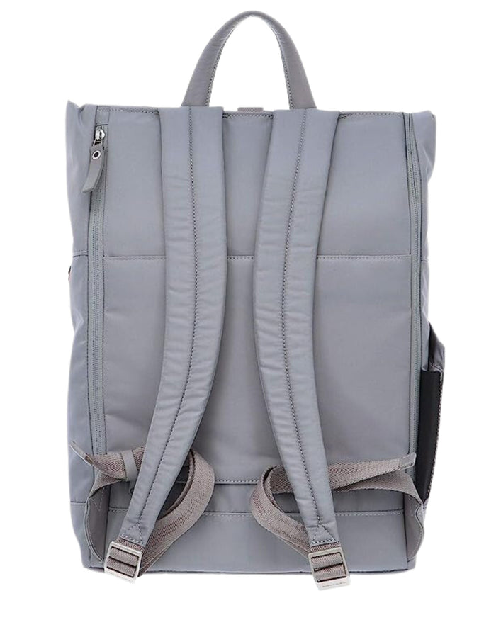 Piquadro Roll Top In Regenerated Technical Fabric Grey Unisex 3