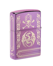 Zippo Windproof Refillable Made In Usa Dragon Dragon Purple Unisex