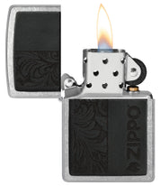 Zippo Accendino Special Limited Edition Emblena in Pelle con Filigrana 46919 Unisex