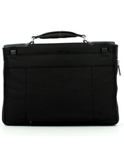 Piquadro 24 Hour Document Holder With Flap And Shoulder Strap Black Men