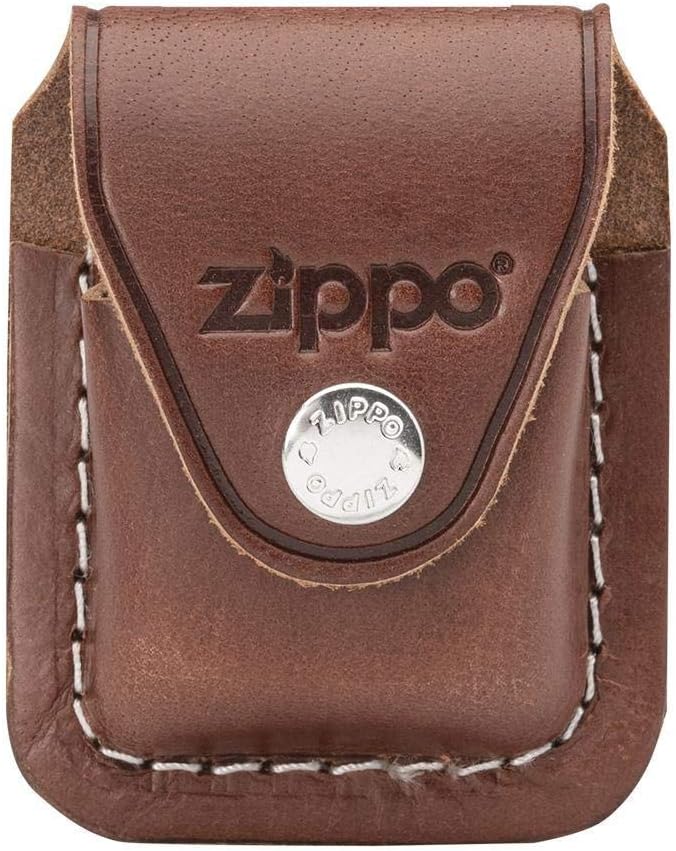 Zippo With Clip Brown Unisex