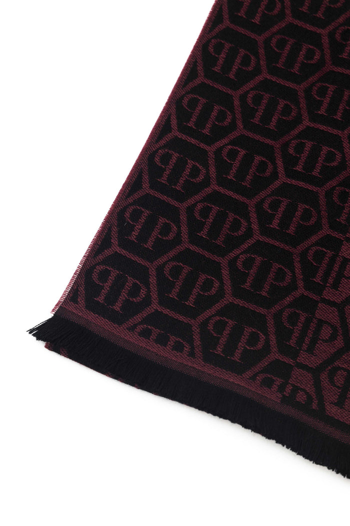 Philipp Plein All Over Logo Stole 180x40 cm Purple 3