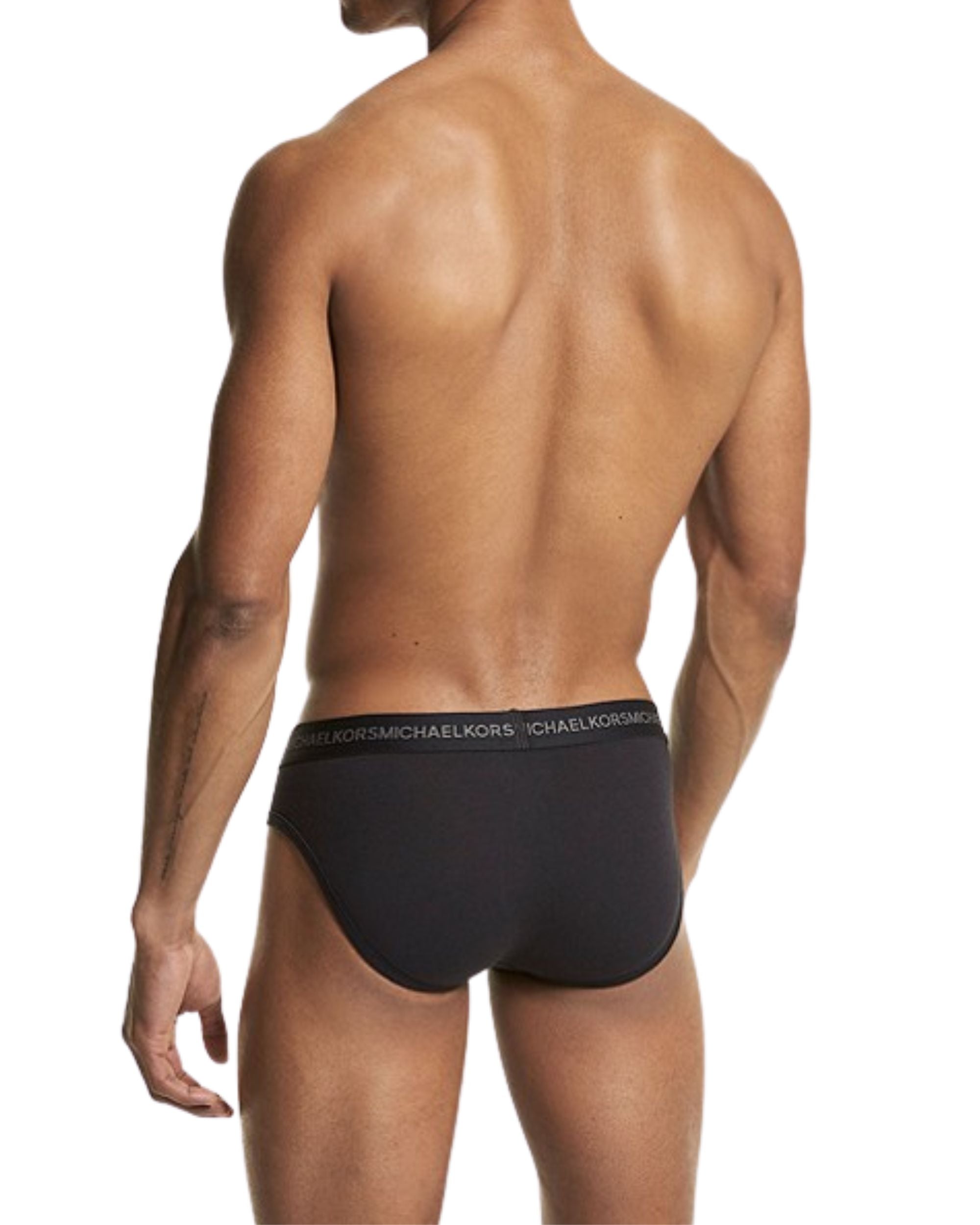 Michael Kors Tripack 3 Pezzi Set Kit Intimo Mutande Supima Nero Uomo