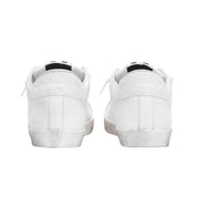 2Star Scarpe Sneakers Made in Italy artigianali PRIME STAR Pelle donna Bianco argento