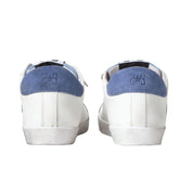 2Star Scarpe Sneakers Made in Italy Prime Star Pelle Bianco Blu Donna 2SD5094