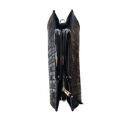 Gaelle Borsa MAXI SHOPPER LETTERING VERNICE logo all over nero