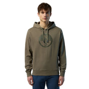 North Sails Felpa manica lunga girocollo Hoodie SWEATSHIRT Big Logo 691223 olive