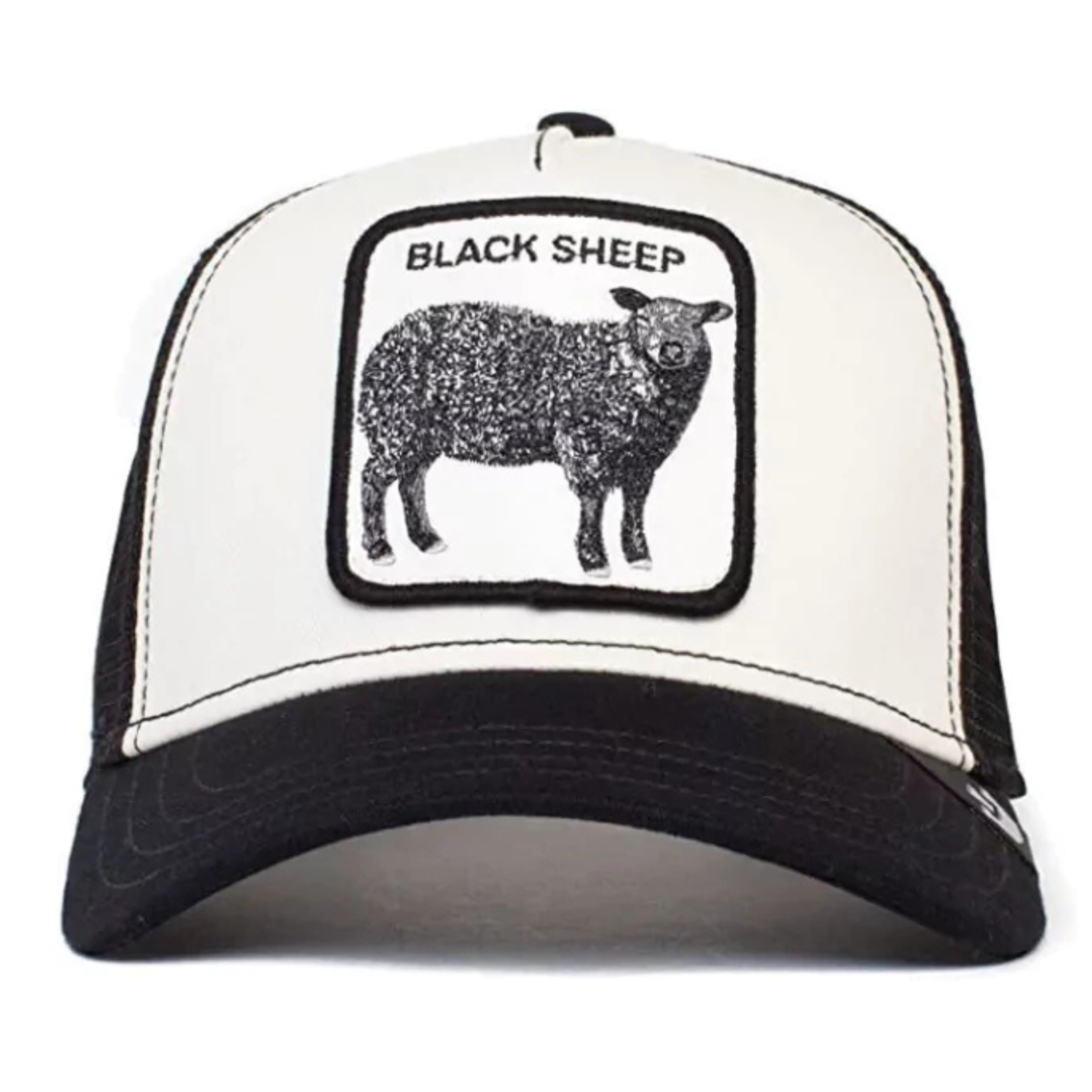 Goorin Bros. Cappello Baseball Trucker Cap 'Black Sheep' Bianco Nero Unisex