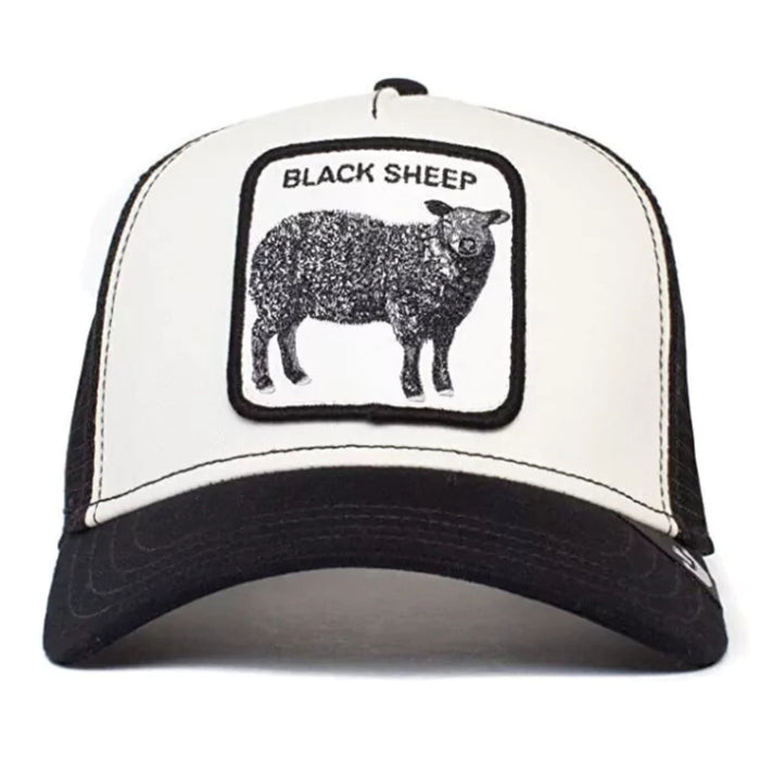 Goorin Bros. Cappello Baseball Trucker Cap 'Black Sheep' Bianco Nero Unisex 1