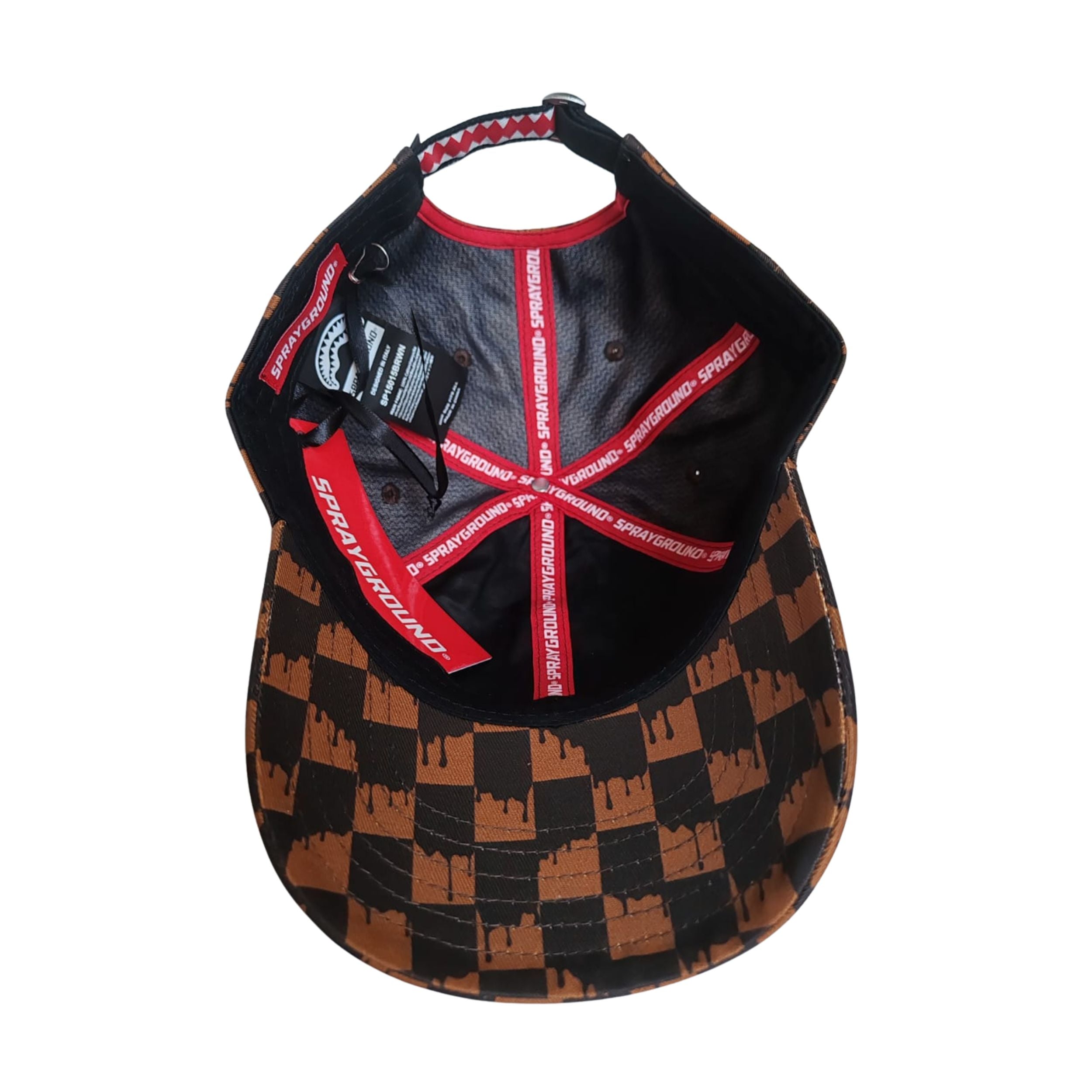 Sprayground cappello baseball DRIPPING SIP CAP BRWN cotone marrone