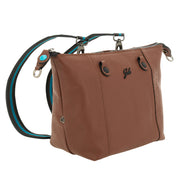 Gabs G3 Plus M Borsa Zaino Trasformabile Hobo Shopper Tote Bauletto in Pelle Cuoio Scuro