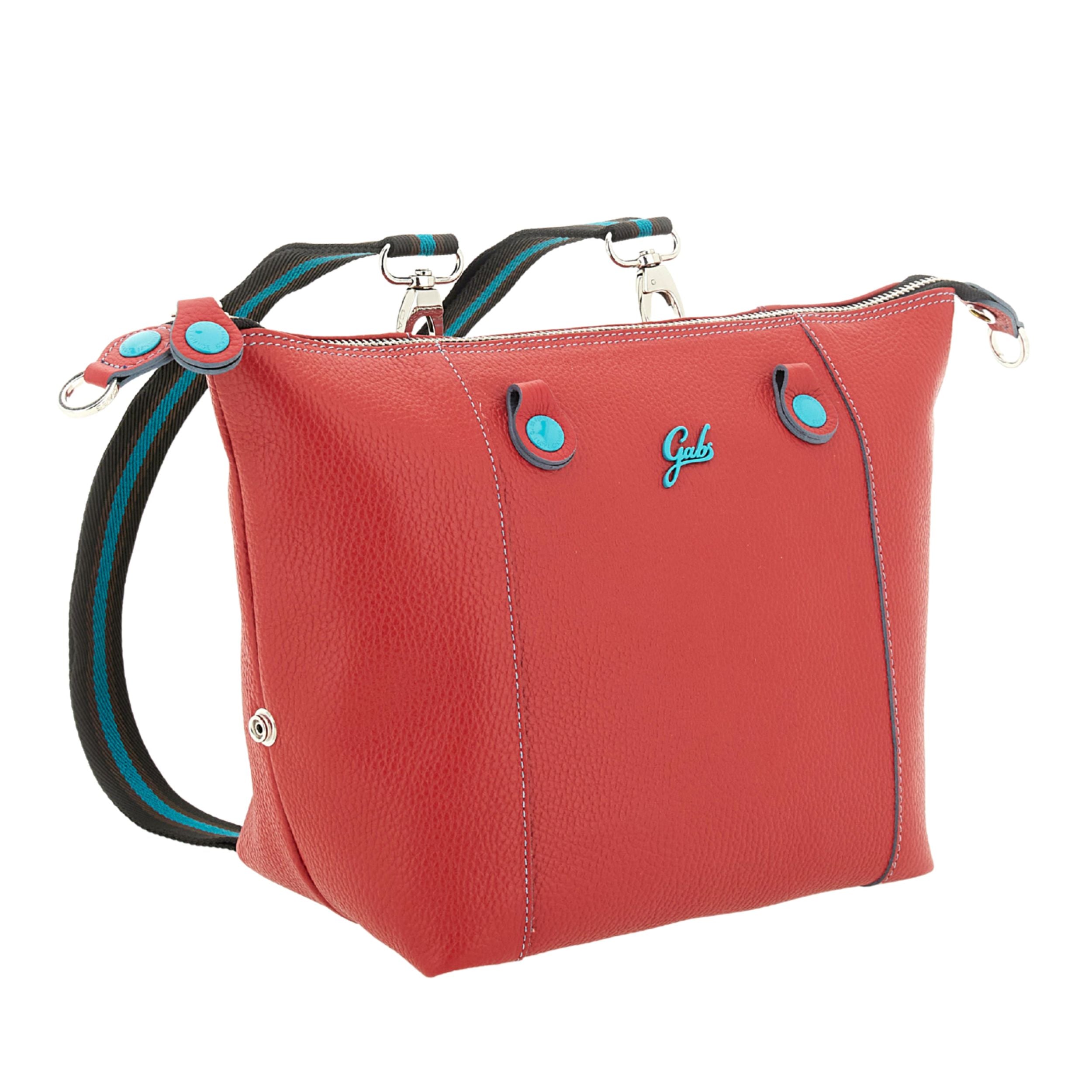 Gabs Borsa Donna trasformabile G3 PLUS L BULL BASIC Shopper Trasformabile Zaino ROSSO FUOCO