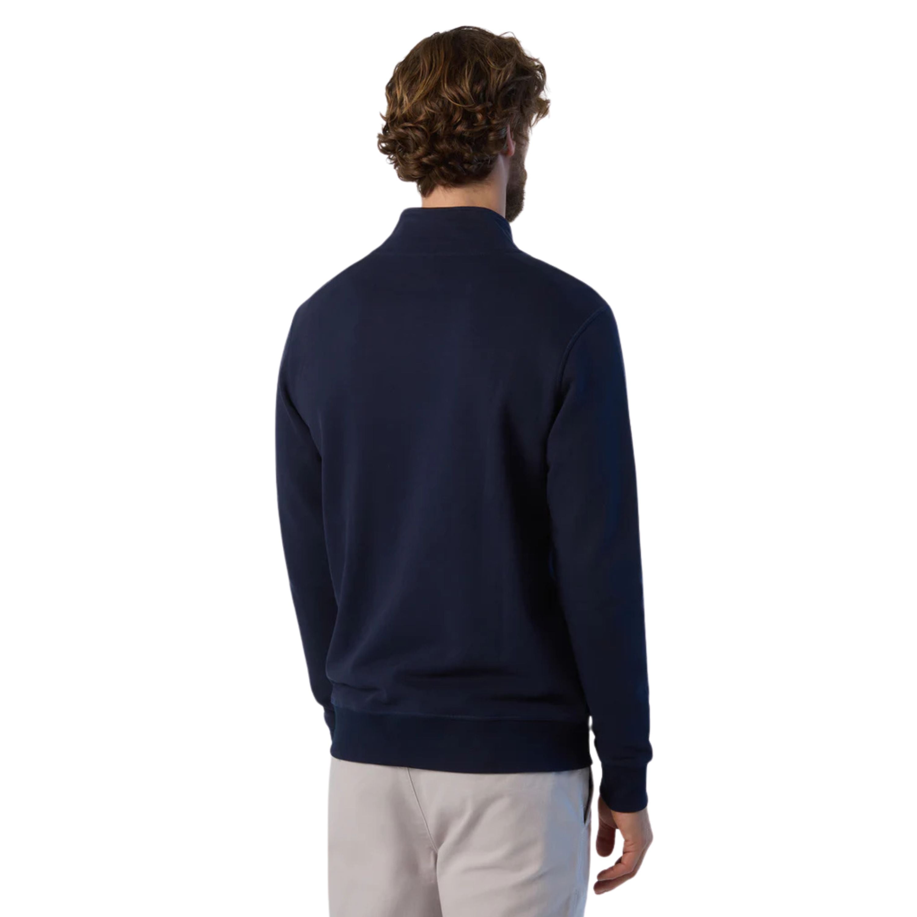 North Sails Felpa manica lunga BASIC FULL ZIP SWEATSHIRT blu navy 691221