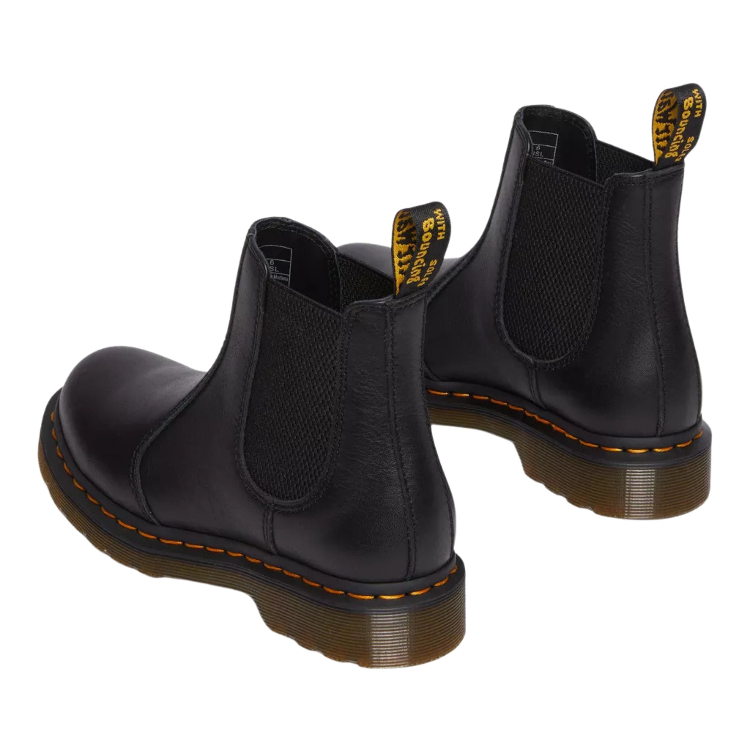 Dr. Martens Stivaletto Chelsea 2976 Black Virginia Pelle Nero Donna