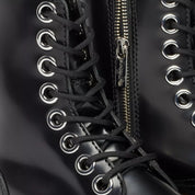 Dr. Martens Stivale con Platform Jadon Max Black Buttero in Pelle Nero Donna