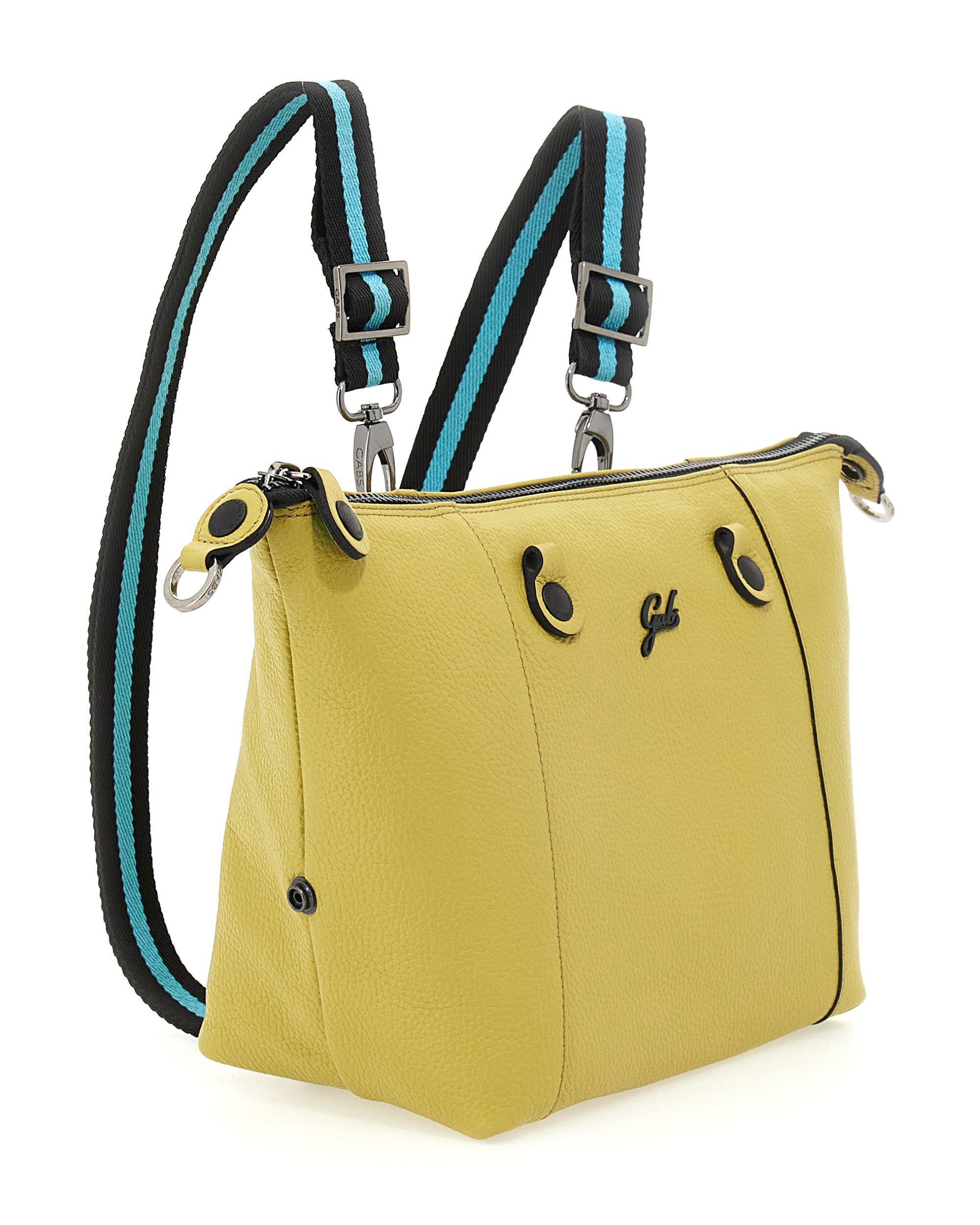 Gabs Backpack Convertible Hobo Shopper Tote Leather Satchel Yellow