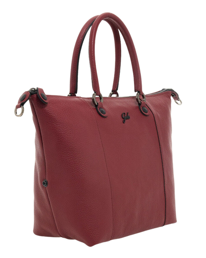 Gabs Backpack Transformable into Shopper, Trunk and Hobo in Red Leather 3