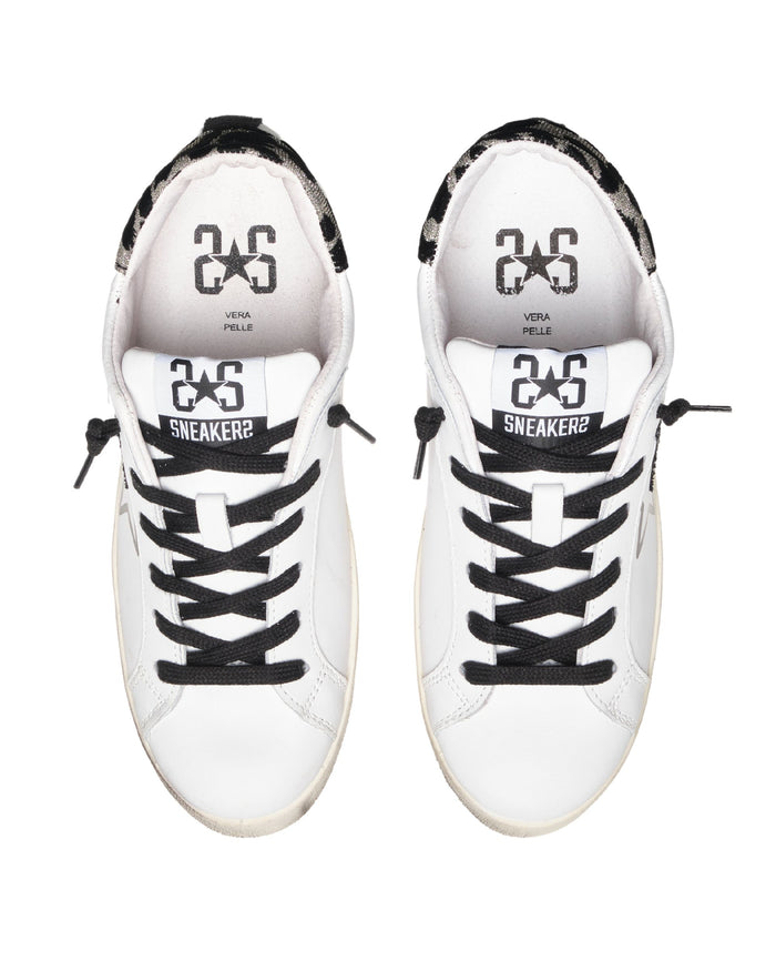 Sneaker One Star In Pelle Bianco Donna 4