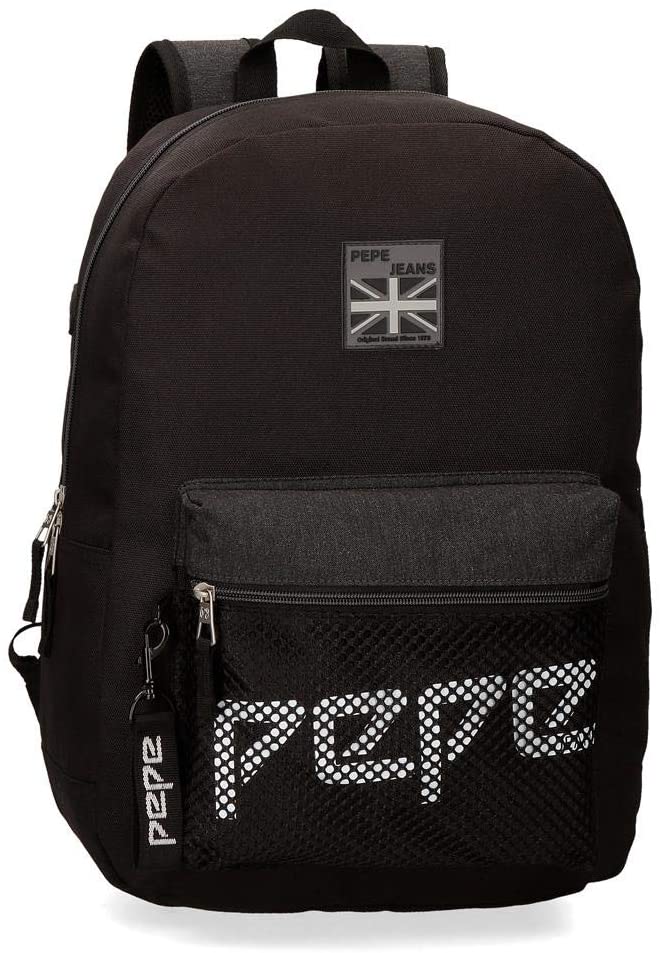 Pepe Jeans London Ren Backpack Nero Unisex 1