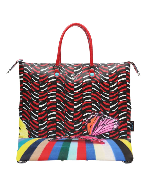 Gabs Handbag With Colorful Print Red Woman