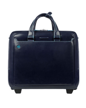 Piquadro Business Porta Laptop Pc Quadrato Cartella Blu Unisex